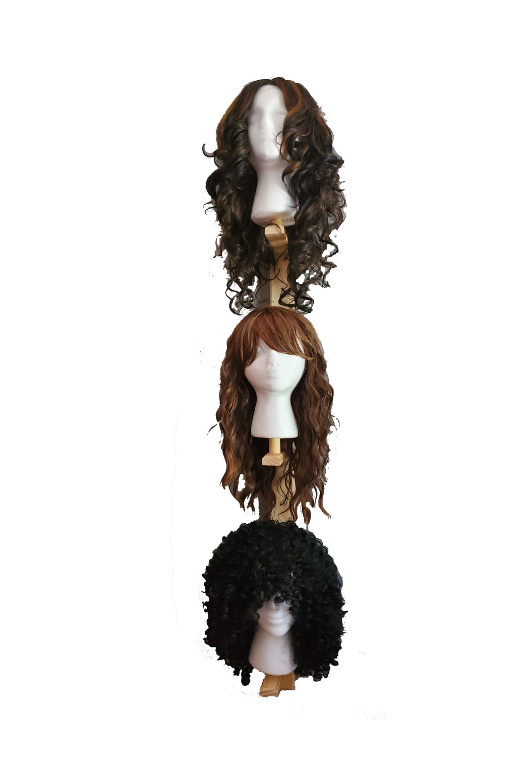 Vertical Hanging Wig Rack