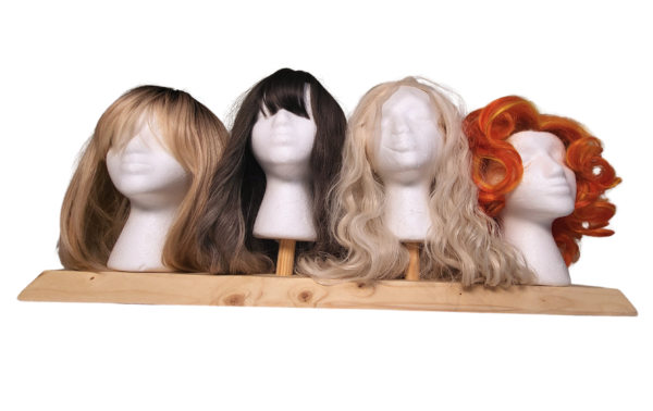 Wig Tier Quad front foam heads